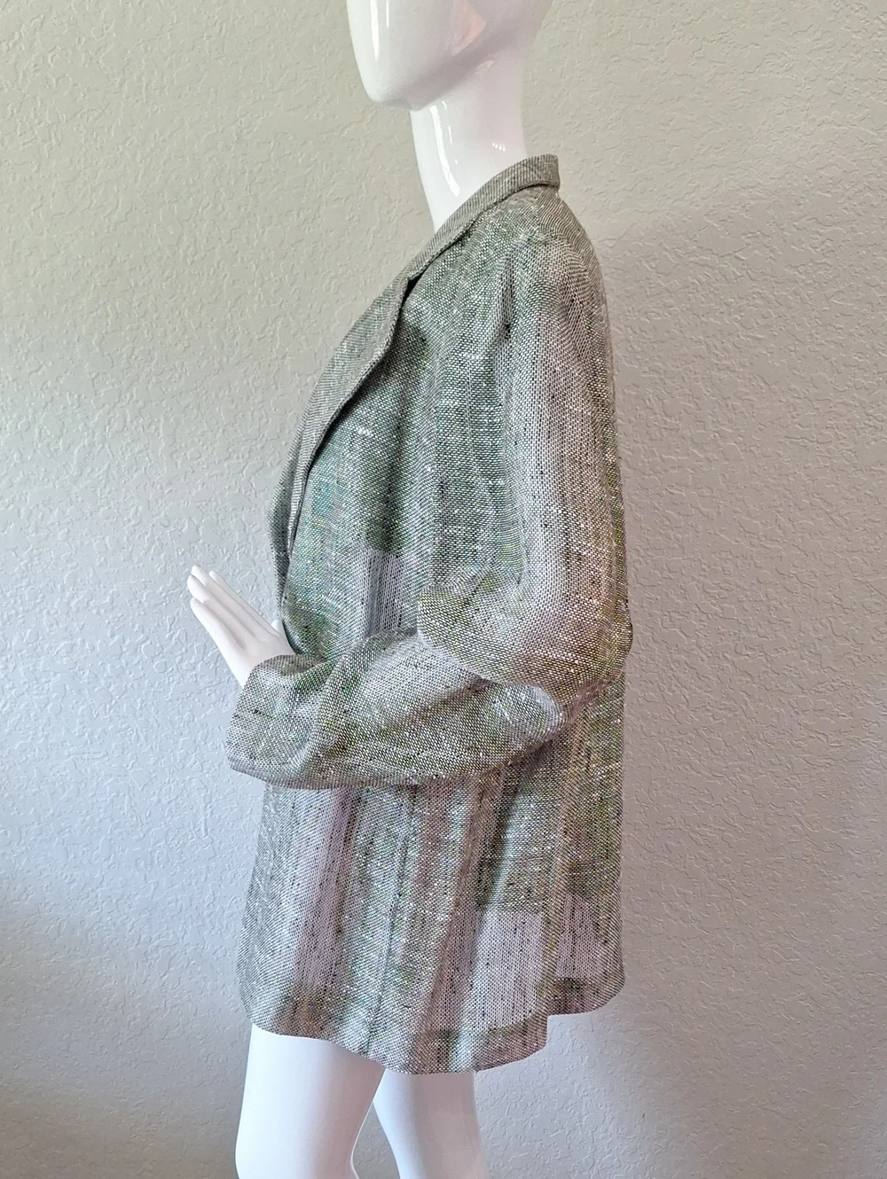 Linda Allard Ellen Tracy Oh My Like Wearing Nothing Open Front Blazer!